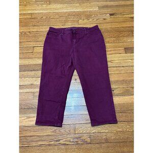 Chico's So Slimming Girlfriend Jeans Slim Leg Ankle Womens 2.5p (US 14p) Purple